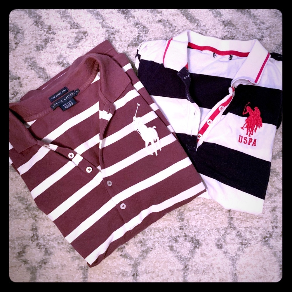 Set of TWO Ralph Lauren Women’s Short sleeve Polos
